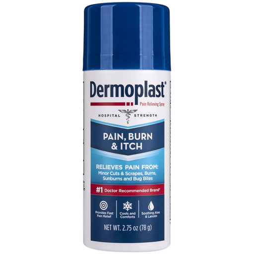Dermoplast Dermoplast® Pain, Burn &amp; Itch Relief Spray – Hospital Strength (3 oz) First Aid