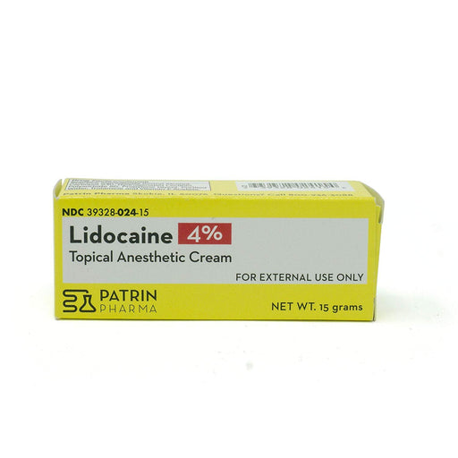 Patrin Pharma Patrin Pharma Lidocaine 4% Pain Relieving Topical Anesthetic Cream 15g Medicine & Drugs