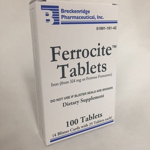Ferrocite Ferrocite 100 Tabs By Breckenridge Pharma Vitamins & Supplements