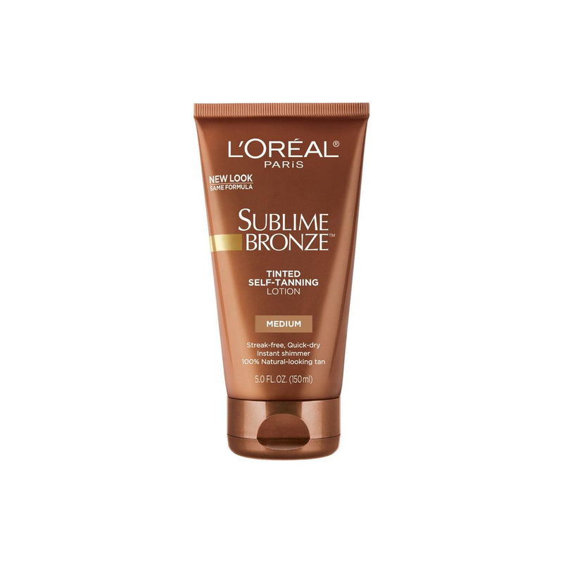 L'Oreal L'Oreal Paris Sublime Bronze Tinted Self-Tanning Lotion, Medium Natural Tan, 5.0 Fl Oz Health & Beauty