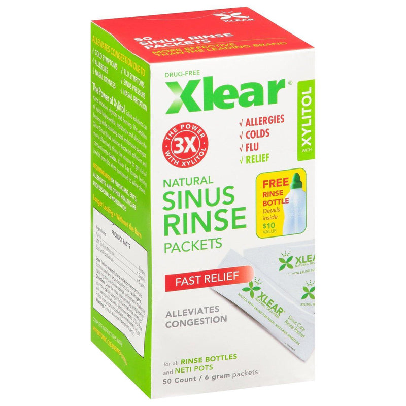 Xlear Xlear Natural Sinus Rinse Packets - 50ct Health & Beauty