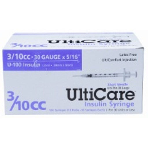 UltiCare UltiCare Syringe 5 & 16″ 30Gx3 & 10Cc 100ct Medical Needles & Syringes