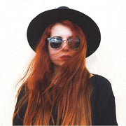 zeroUV Vintage Half Frame Polarized Horned Rim Sunglasses 2936 Sunglasses