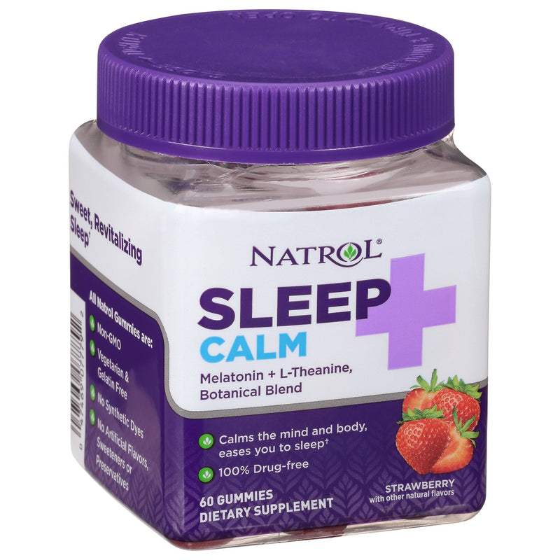 Natrol Natrol Sleep Calm Melatonin Gummies - Strawberry Flavor 60ct Vitamins & Supplements