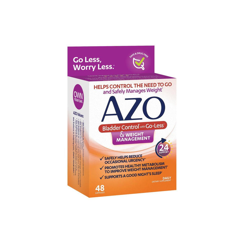 Azo Azo Bladder Control Plus Weight Management Capsules - 48ct Health & Beauty White Smoke