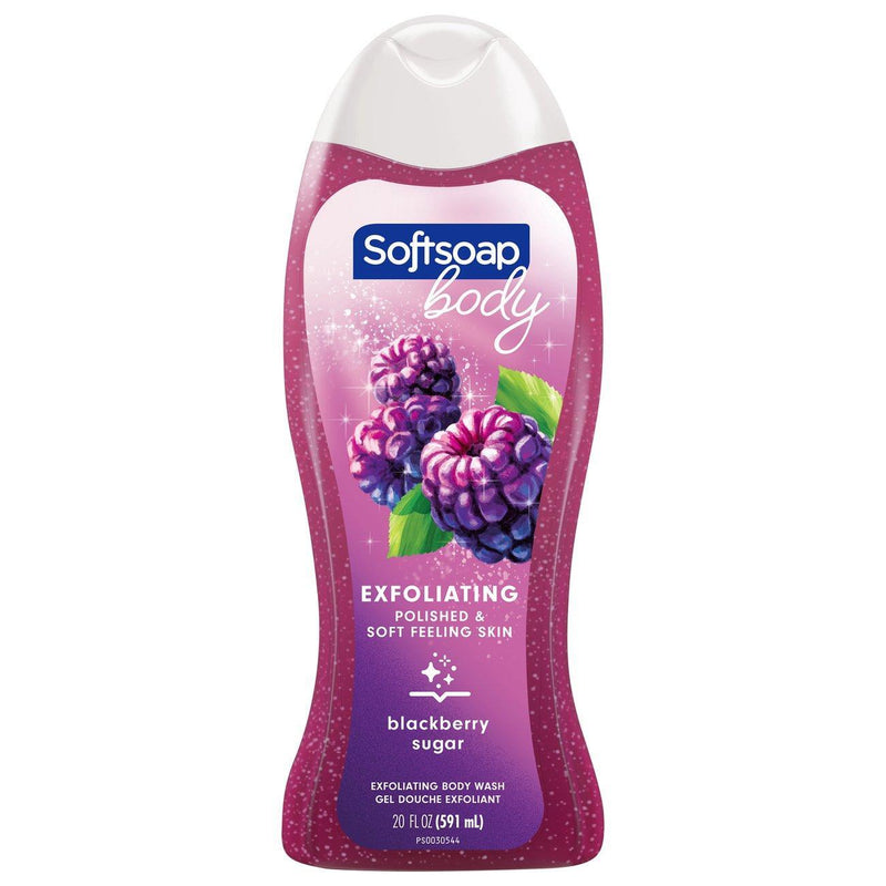 Softsoap Softsoap Exfoliating Body Wash - Blackberry Sugar Scrub - 20 Fl Oz Body Wash