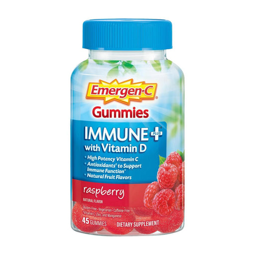Emergen-C Emergen-C Immune+ With Vitamin D Gummies - Raspberry Plumbing Fittings & Supports