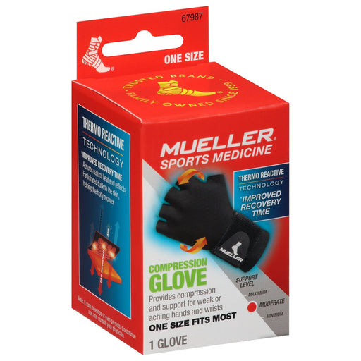 Mueller Mueller® Compression Glove – Moderate Compression (One Size Fits Most) Health & Beauty