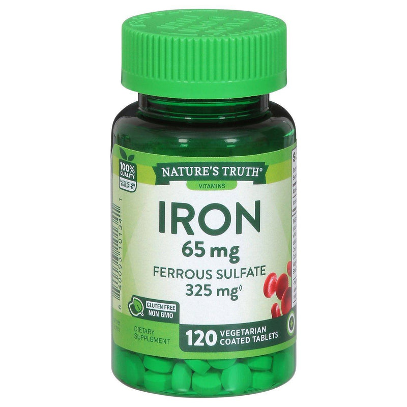 Nature's Truth Nature's Truth Iron 65 Mg Ferrous Sulfate Coated Tablets Vitamins & Supplements