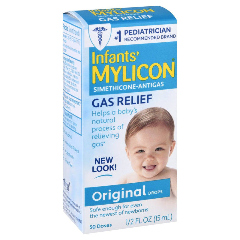 Infants' Mylicon Infants' Mylicon Gas Relief, Simethicone Antigas, Original, Drops 0.5 Fl Oz Health & Beauty