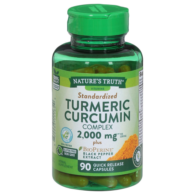 Nature's Truth Nature's Truth  Standardized Turmeric Curcumin Complex 2000 Mg 90Ct Vitamins & Supplements