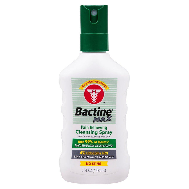 Bactine Bactine Max Cleansing Spray, Pain Relieving, 5 Fluid Ounce Personal Care