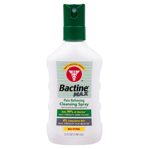 Bactine Bactine Max Cleansing Spray, Pain Relieving, 5 Fluid Ounce Personal Care