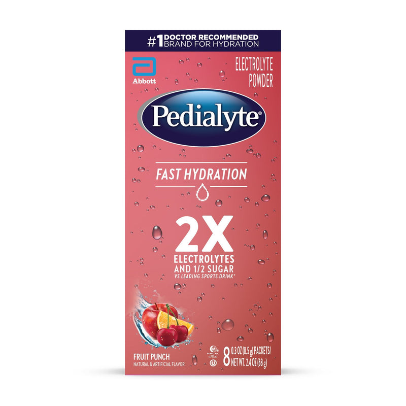 Pedialyte Pedialyte® Electrolyte Powder Packs – Fruit Punch Flavor Beverages