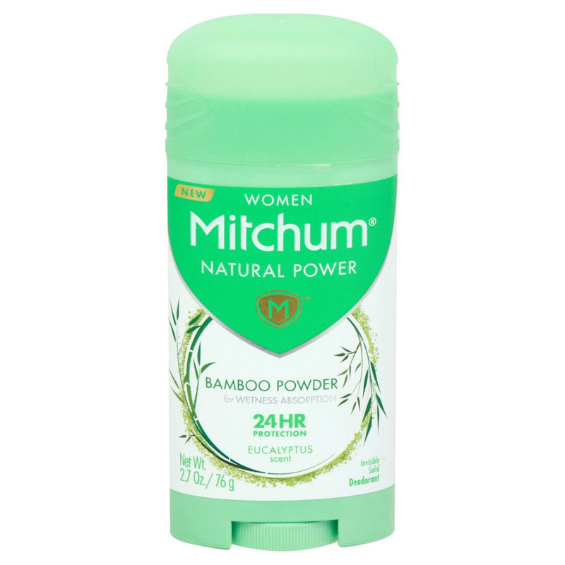 Mitchum Mitchum Natural Power Invisible Solid Women Eucalyptus Scent Deodorant 2.7 Oz Deodorant