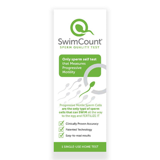SwimCount SwimCount Sperm Quality At-Home Male Fertility Test Medical Tests White Smoke