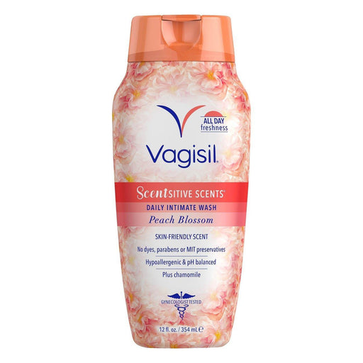 Vagisil Vagisil Scentsitive Scents Daily Peach Blossom Intimate Wash 12 Fl Oz Personal Care White Smoke