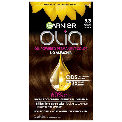 Garnier Garnier Olia Oil Powered Permanent Hair Color 5.3 Medium Golden Brown Hair Color