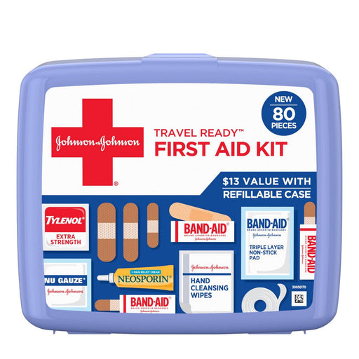 Johnson & Johnson Johnson & Johnson Travel Ready Portable Emergency First Aid Kit First Aid