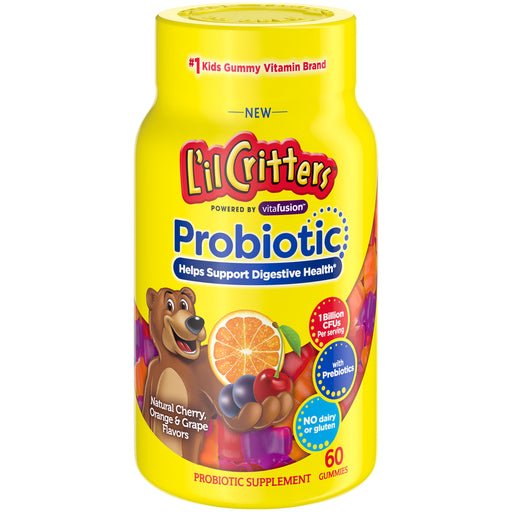 L'il Critters L'il Critters Kids Gummy Probiotic, Digestive Support, 60 Count Vitamins & Supplements