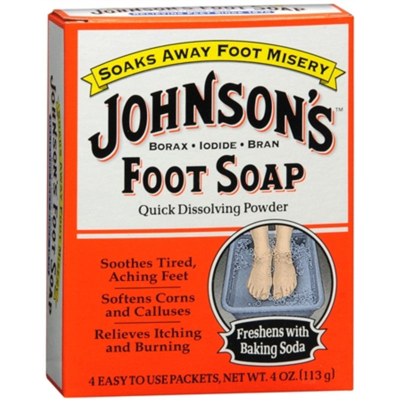 Johnson's Johnson's Foot Soap, Quick Dissolving Powder Foot Care Orange Red
