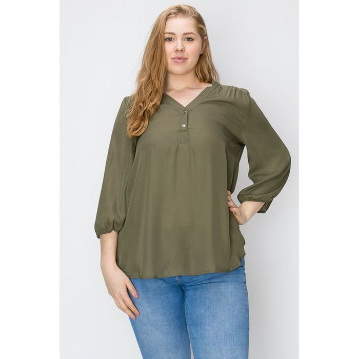 Plus Size Simple Blouse