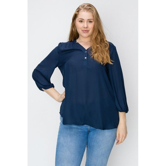 Plus Size Simple Blouse