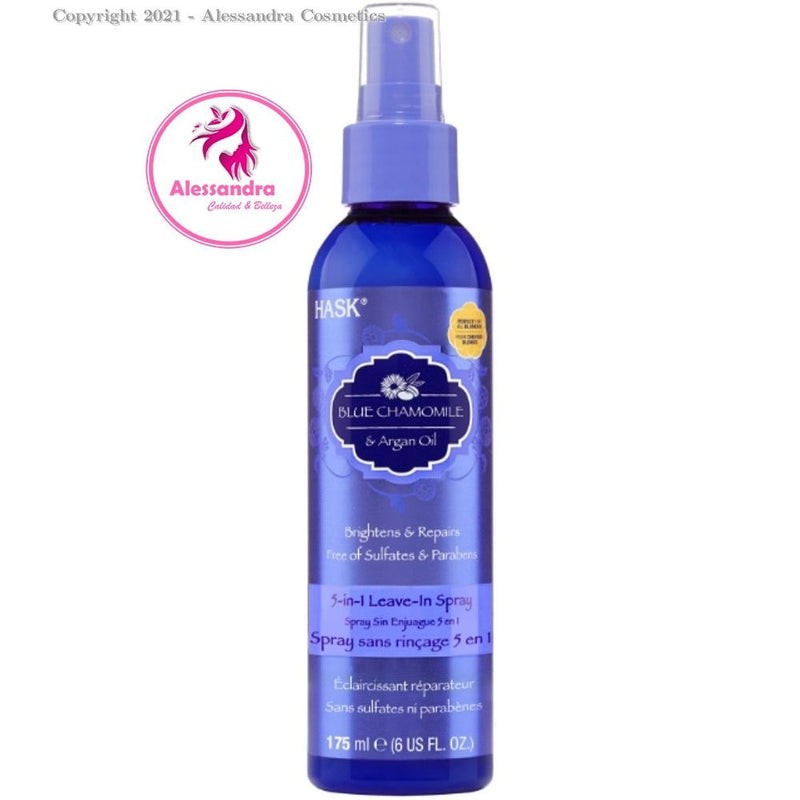 Hask Hask Blue Chamomile Argan Oil 5-in-1 Leave In Spray Conditioners White Smoke