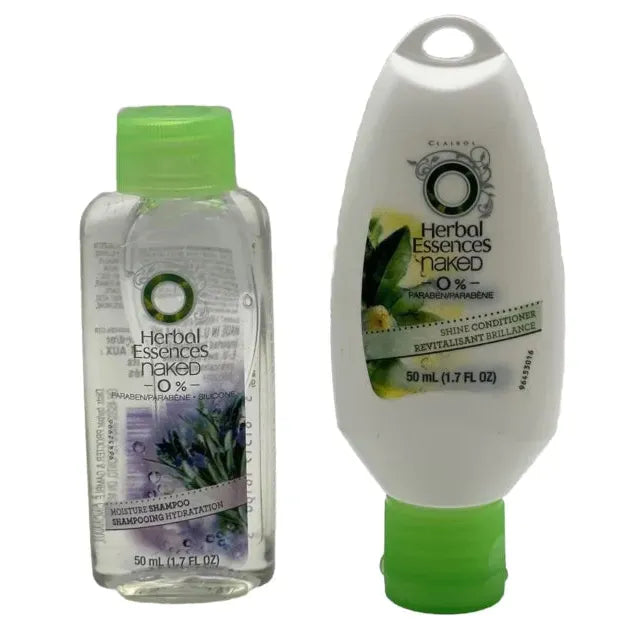 Herbal Essences Herbal Essences Naked Moisture Shampoo And Shine Conditioner TRAVEL SIZE 1.7 Oz Conditioners