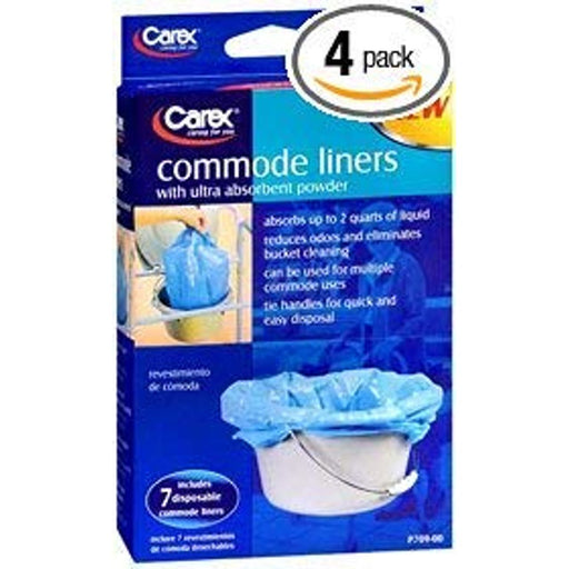 Carex Carex Disposable Commode Liners, 2-Qt. Capacity, 7-Pk Incontinence Aids