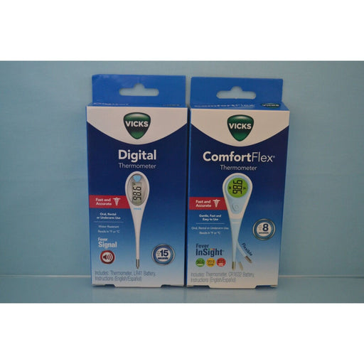 Vicks Vicks® Digital Thermometer – Accurate &amp; Fast 30-Second Readings Health Care Slate Gray