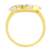 Bids.com 14KT Yellow Gold 1/10 ctw. Diamond Heart Shape Ring (K-L, I1-I2) - Size 7 Rings