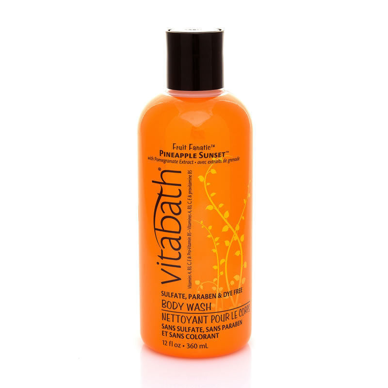 Vitabath Vitabath Body Wash, Pineapple Sunset With Pomegranate Extract, 12 Oz Body Wash White Smoke
