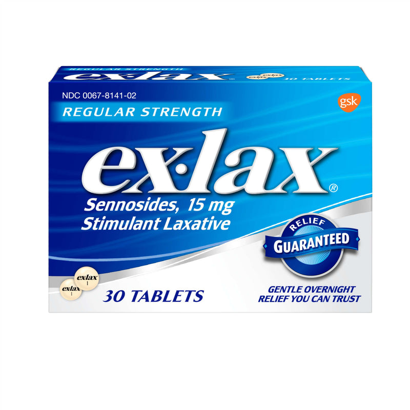 Ex-Lax Ex-Lax Stimulant Laxative, Regular Strength, 15 Mg, Pills Health & Beauty White Smoke