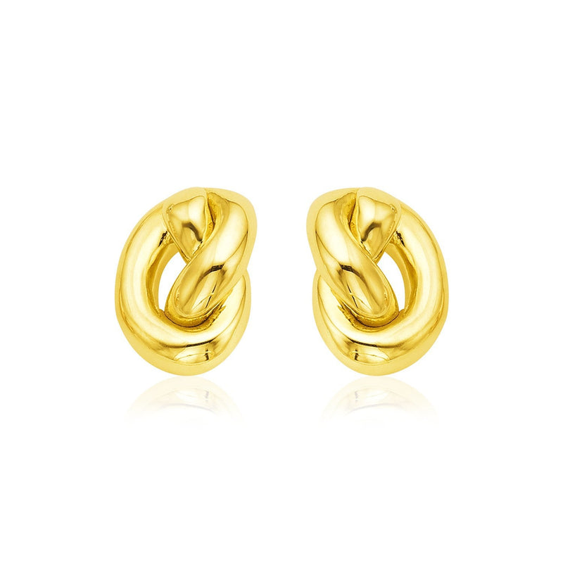 Bids.com 14k Yellow Gold Polished Knot Earrings Earrings