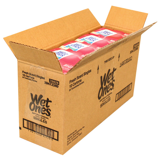 Wet Ones Wet Ones Antibacterial Fresh Scent Hand Wipes Pocket Size Singles Hand Sanitizers & Wipes White Smoke