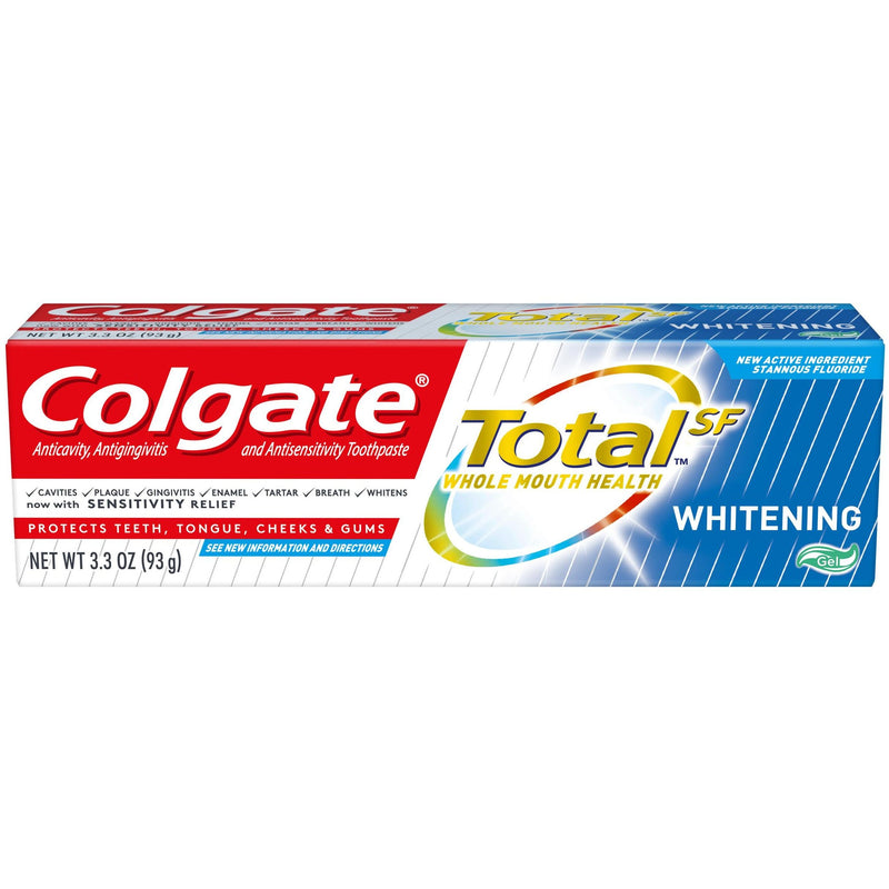 Colgate Colgate Total Whitening Toothpaste Gel, Mint, 3.3 Oz Toothpaste