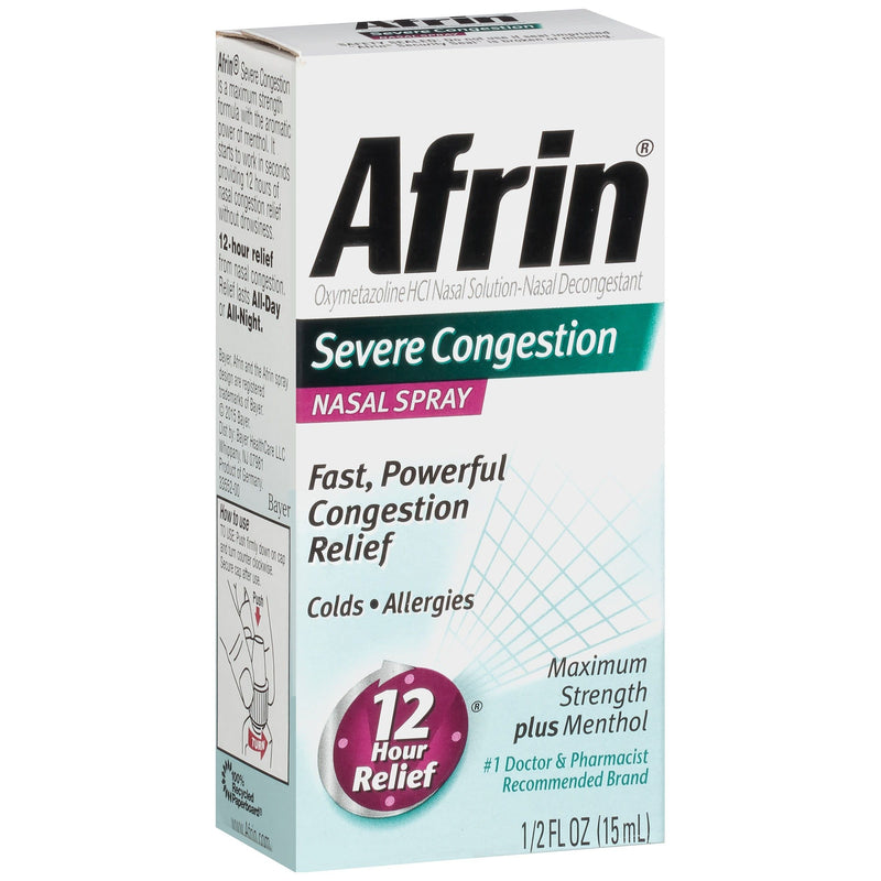 Afrin Afrin Maximum Strength Severe Congestion Nasal Spray, 1/2 Fl Oz Health & Beauty