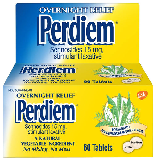 Perdiem Perdiem Laxative, Stimulant, Overnight Relief, Pills Health & Beauty
