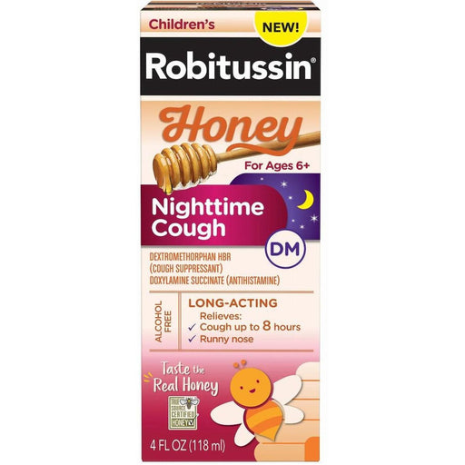 Robitussin Robitussin Children's Honey Nighttime Cough DM 4 Oz Respiratory Care