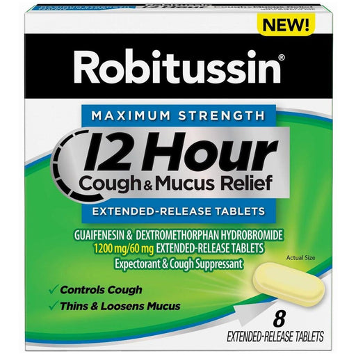 Robitussin Robitussin Maximum Strength 12 Hour Cough And Mucus Relief Tablets Personal Care
