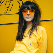 zeroUV Rimless Monoblock Cut PC Color Lens Rimless Sunglasses A368 Sunglasses