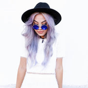 zeroUV Steampunk Mirrored Lens Round Circle Flip Up Frame Sunglasses 8794 Sunglasses