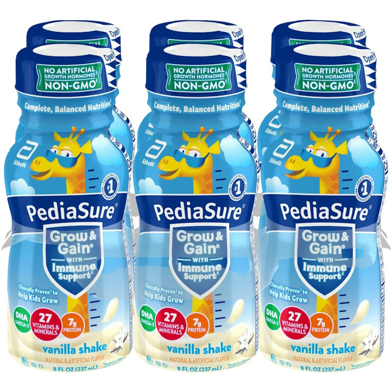 PediaSure PediaSure Grow & Gain Kids' Nutritional Shake, Vanilla - 8 fl oz, 6 Count Fitness & Nutrition White Smoke