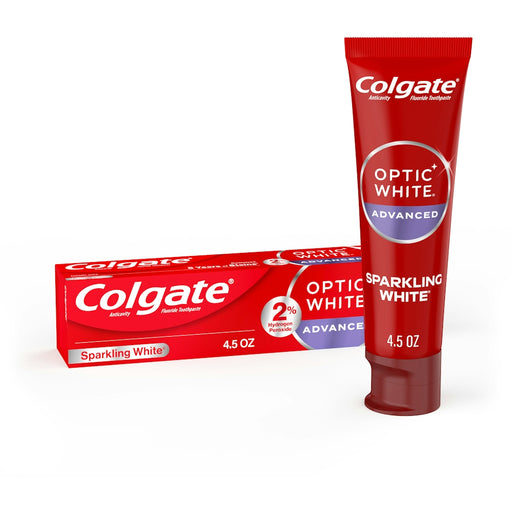 Colgate Colgate Optic White Toothpaste, Anticavity Fluoride, Sparkling White, Advanced Toothpaste