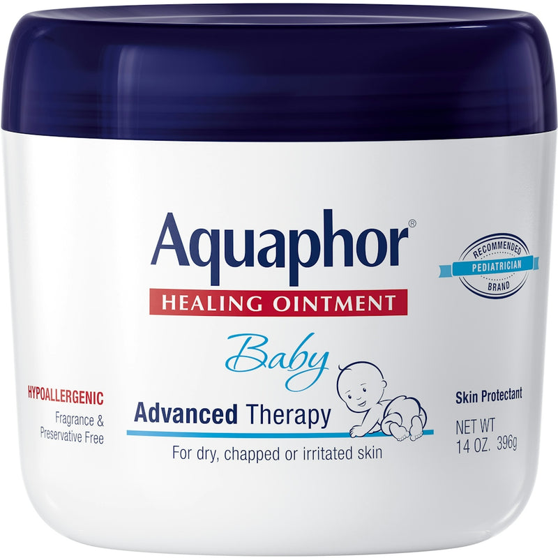 Aquaphor Aquaphor Baby Advanced Therapy Healing Ointment Skin Protectant Jar 14 Oz Diaper Rash Treatments