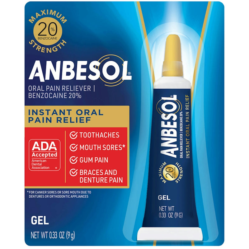 Anbesol Anbesol® Instant Oral Pain Relief – Maximum Strength Gel (0.33 oz) Health & Beauty