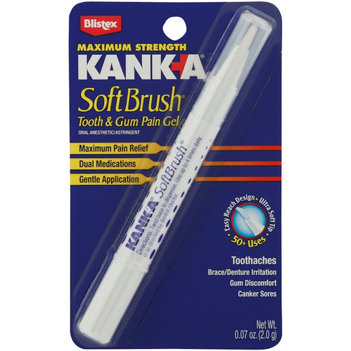 Kanka Kanka Soft Brush, Pain Gel, Tooth & Gum, Maximum Strength, 0.07 Oz Health & Beauty