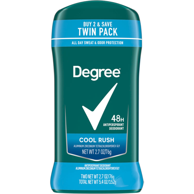 Degree Degree Men Dry Protection Antiperspirant Deodorant Cool Rush Twin Pack Deodorant