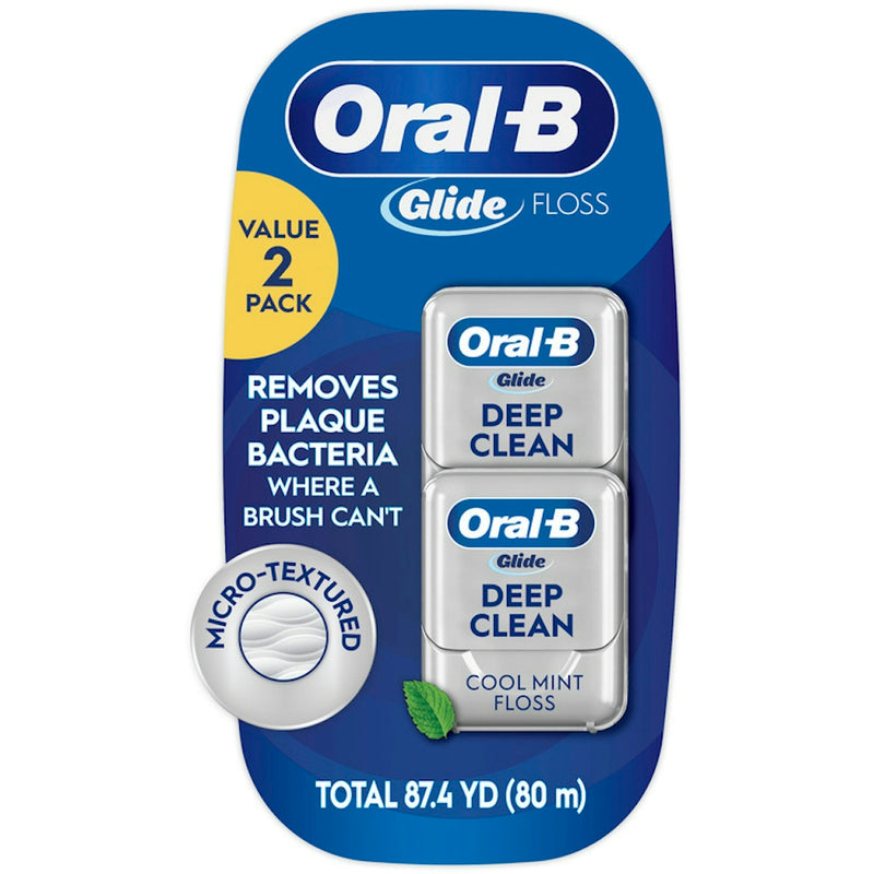 Oral-B Oral-B Glide Pro-Health Deep Clean Cool Mint Dental Floss Value Pack Dental Floss White Smoke